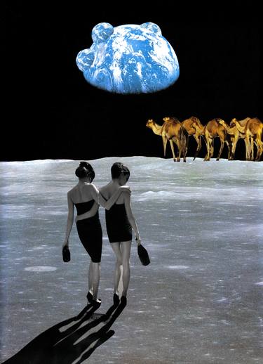 Original Outer Space Collage by Patrik Šíma