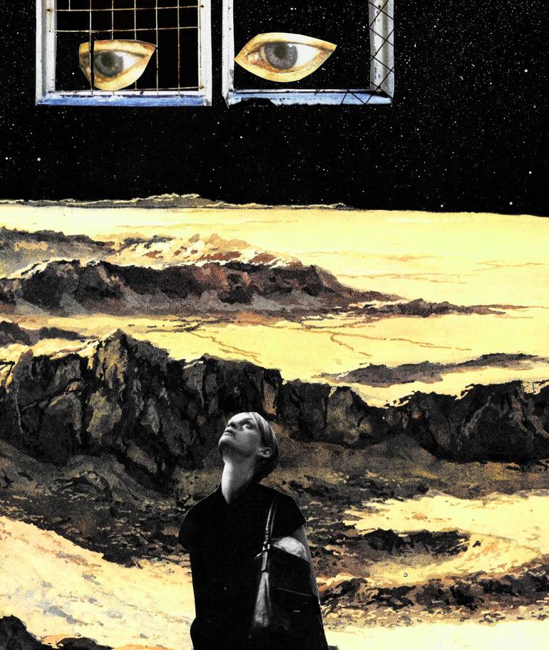 Original Outer Space Collage by Patrik Šíma