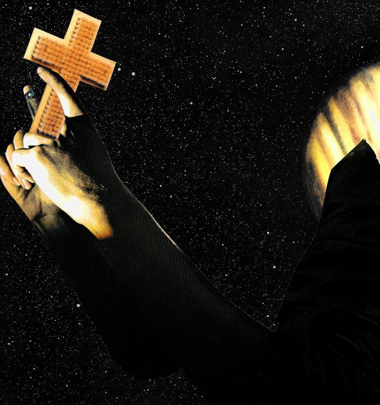 Original Conceptual Religion Collage by Patrik Šíma