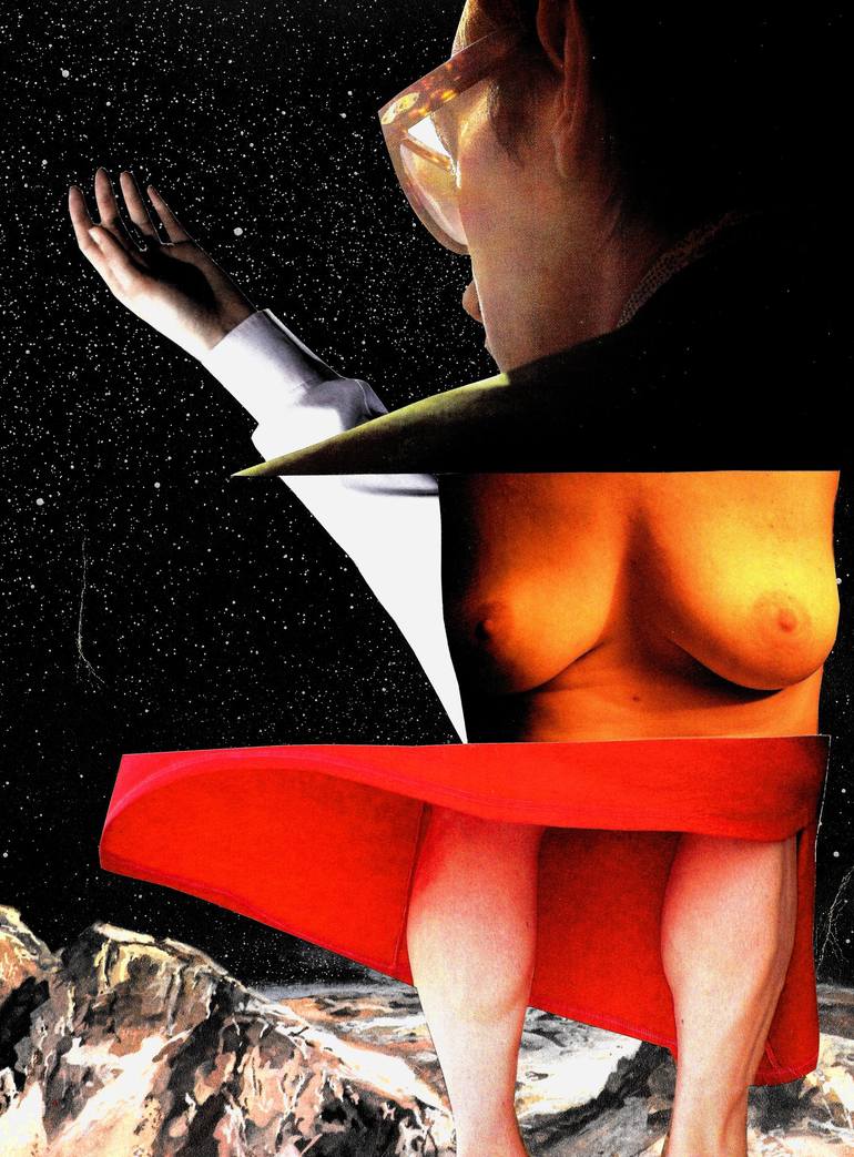 Original Abstract Expressionism Love Collage by Patrik Šíma