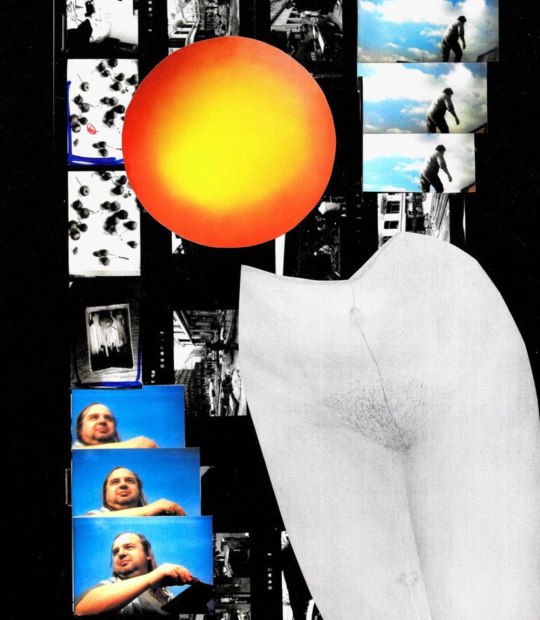 Original Abstract Expressionism Love Collage by Patrik Šíma