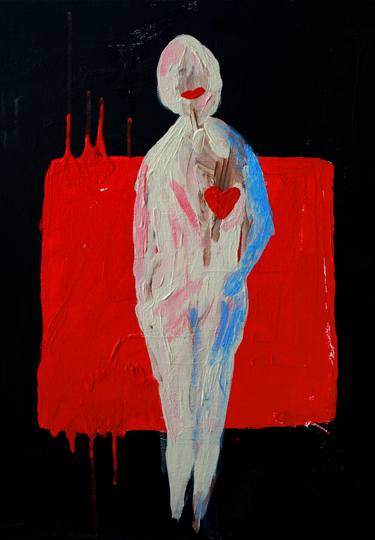 Original Abstract Expressionism Women Paintings by Patrik Šíma