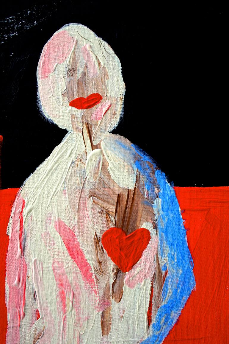 Original Abstract Expressionism Women Painting by Patrik Šíma