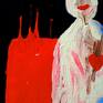 She was standing there thrilled. She was, well, open-minded but her past was clearly black.