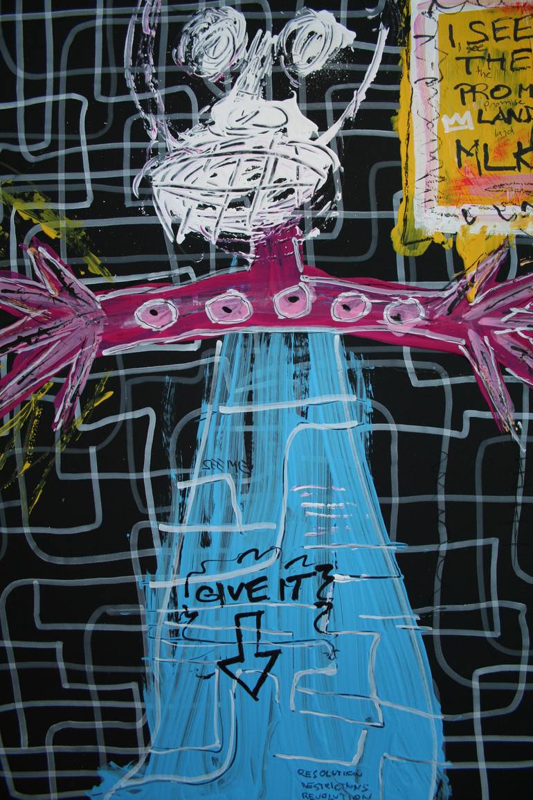 Original Abstract Expressionism Religion Painting by Patrik ŠÍma