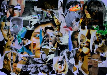 Original Abstract Expressionism People Collage by Patrik Šíma