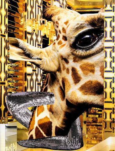 Original Abstract Expressionism Animal Collage by Patrik Šíma