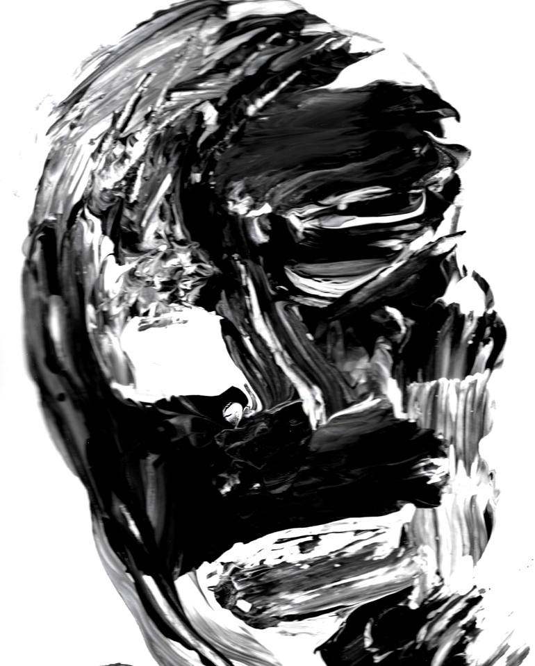 Original Abstract Men Painting by Patrik ŠÍma