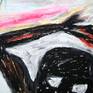 One of García's great strenghts is color. He deserves a lot of attention for his manipulation of color. Color holds his drawing together and helps express inner feelings of the artist at the same time.
Oil pastels on a good quality (Canson) 200 g/m2 paper, 21 x 29 cm