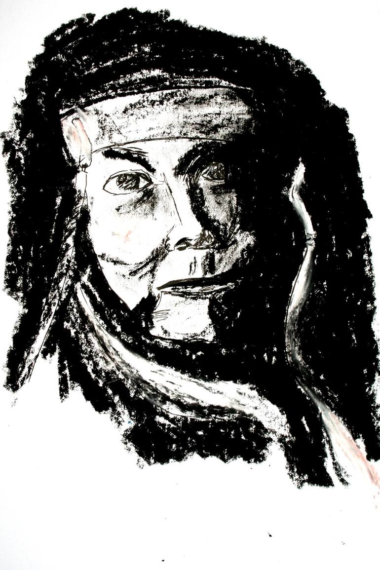 Original Portrait Drawing by Patrik Šíma