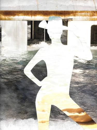 Original Abstract Expressionism Women Collage by Patrik Šíma