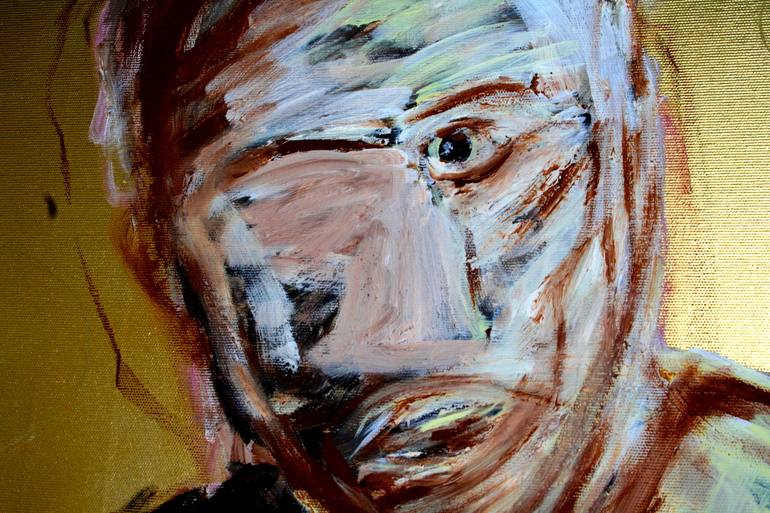 Original Abstract Expressionism Men Painting by Patrik Šíma