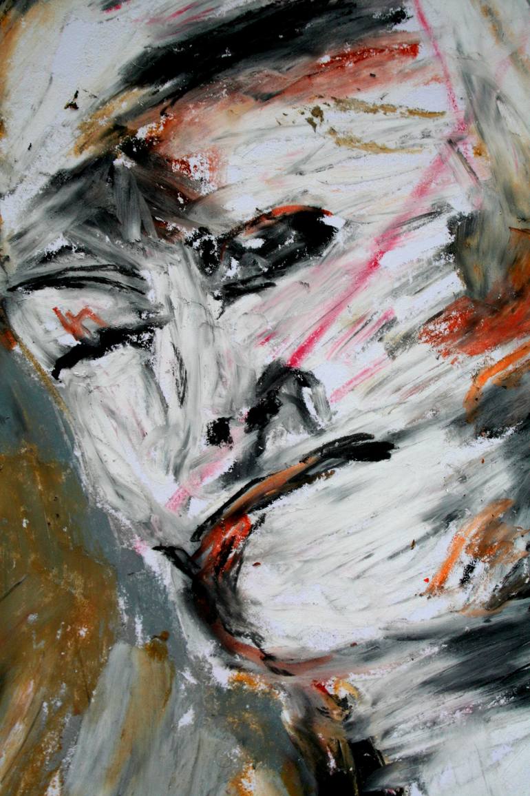 Original Abstract Expressionism Women Drawing by Patrik Šíma