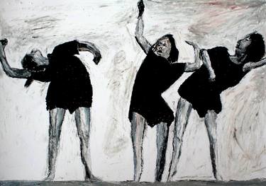 Original Abstract Expressionism Women Drawings by Patrik Šíma