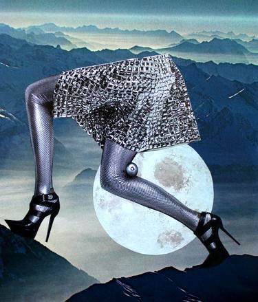 Original Abstract Expressionism Women Collage by Patrik Šíma