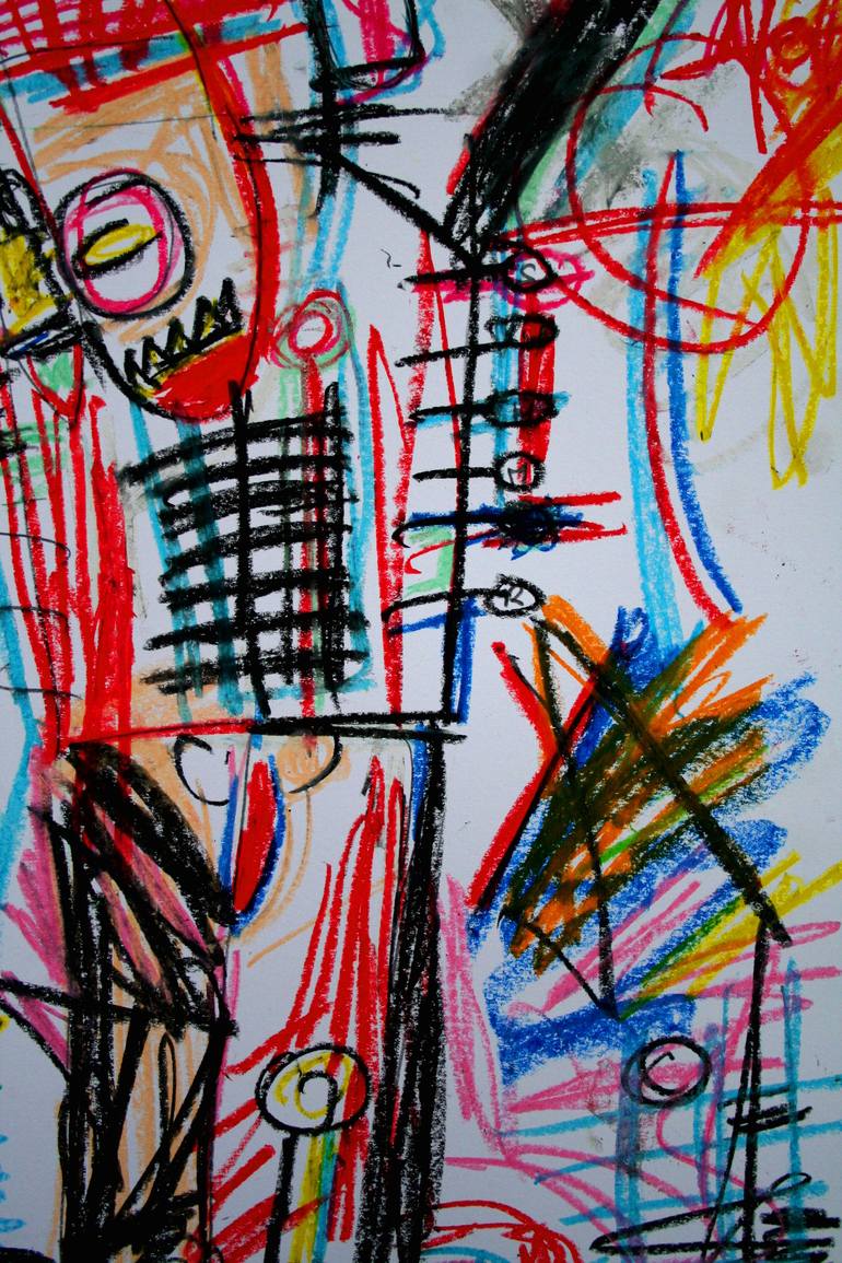 Original Expressionism Graffiti Drawing by Patrik Šíma