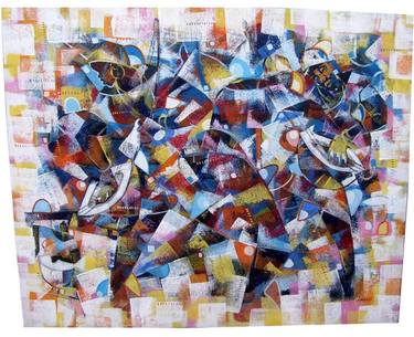 Print of Abstract Music Paintings by Henry Appiah