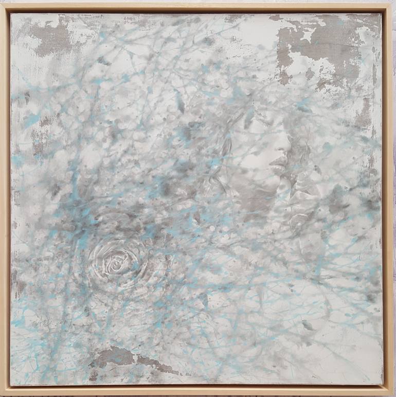 Original Abstract Expressionism Women Drawing by Jiyou Piao