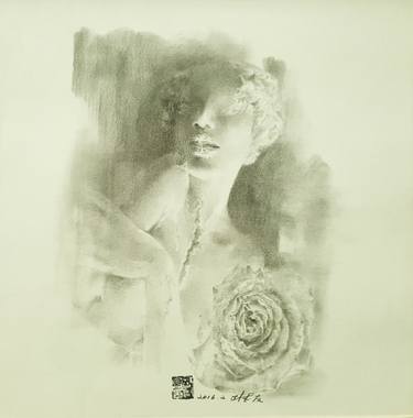 Print of Women Drawings by Jiyou Piao