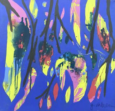 Original Abstract Expressionism Abstract Paintings by Yolanda Cabrera