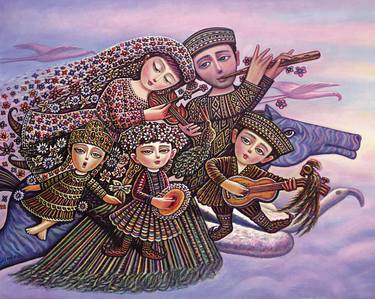 Print of Fine Art Family Paintings by Sevada Grigoryan