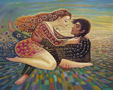 Original Figurative Love Paintings by Sevada Grigoryan