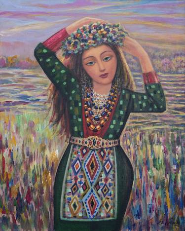 Print of Folk Rural life Paintings by Sevada Grigoryan