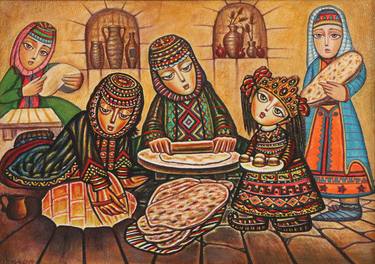 Print of People Paintings by Sevada Grigoryan
