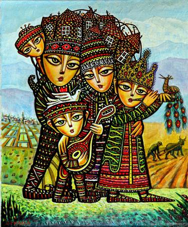 Print of Folk Culture Paintings by Sevada Grigoryan