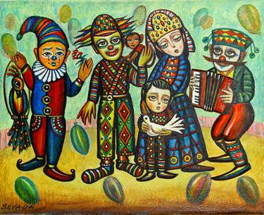 Print of Folk Culture Paintings by Sevada Grigoryan