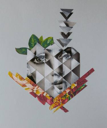 Original Cubism Women Collage by ia Llamozas