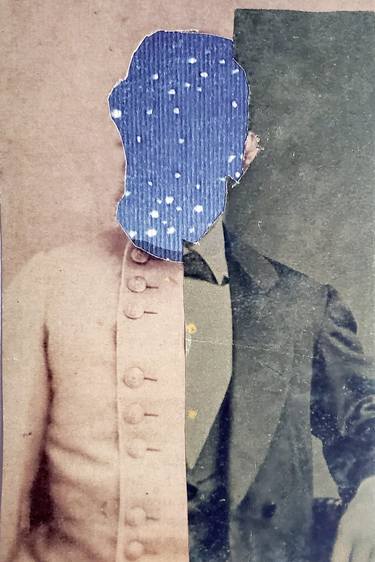 Original Dada Mortality Collage by Shelton Walsmith