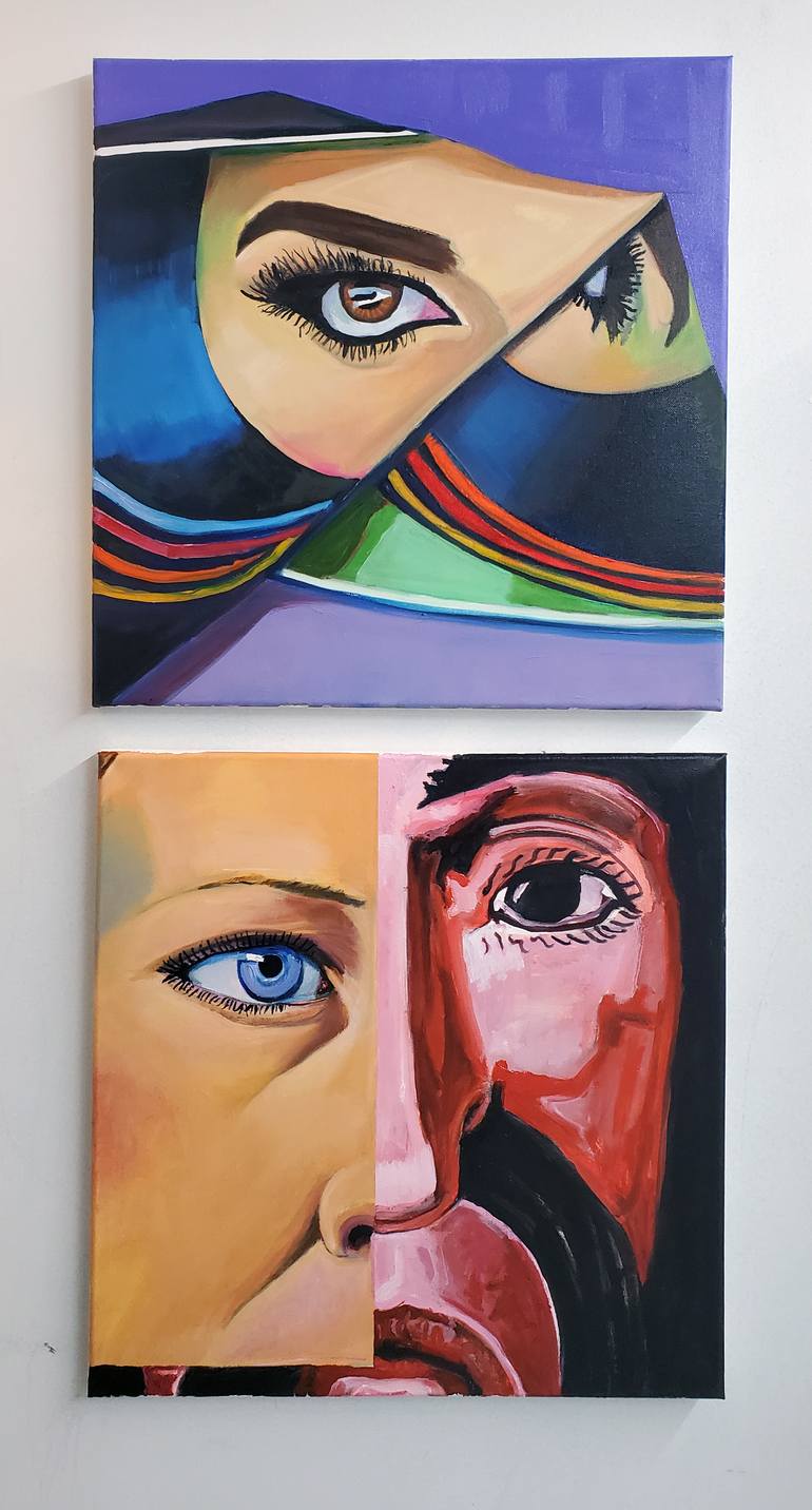 Original Surrealism People Painting by Shelton Walsmith