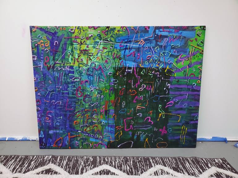 Original Abstract Painting by Shelton Walsmith