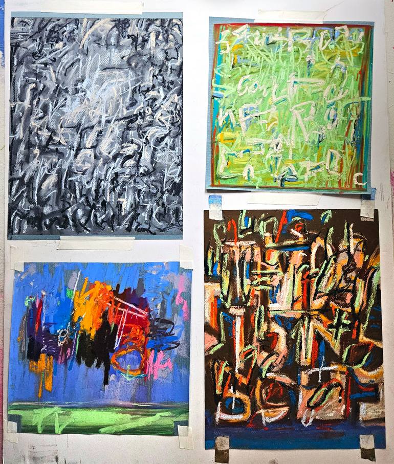 Original Abstract Drawing by Shelton Walsmith
