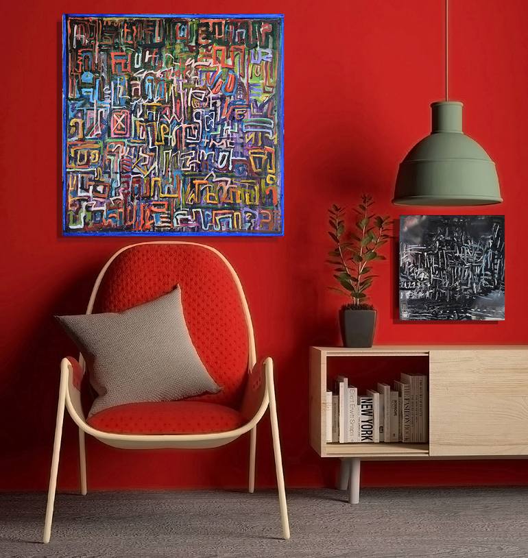 Original Abstract Painting by Shelton Walsmith