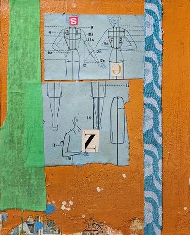 Original Dada Abstract Collage by Shelton Walsmith