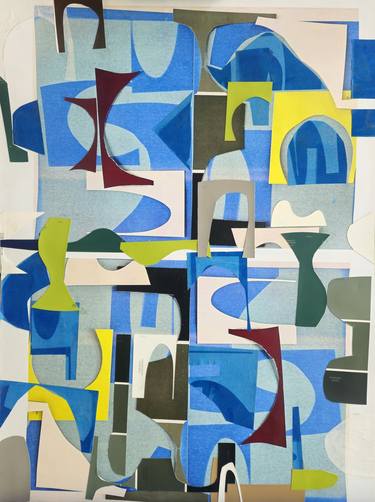 Print of Abstract Architecture Collage by Shelton Walsmith