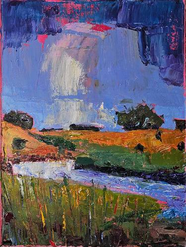 Original Expressionism Landscape Painting by Shelton Walsmith
