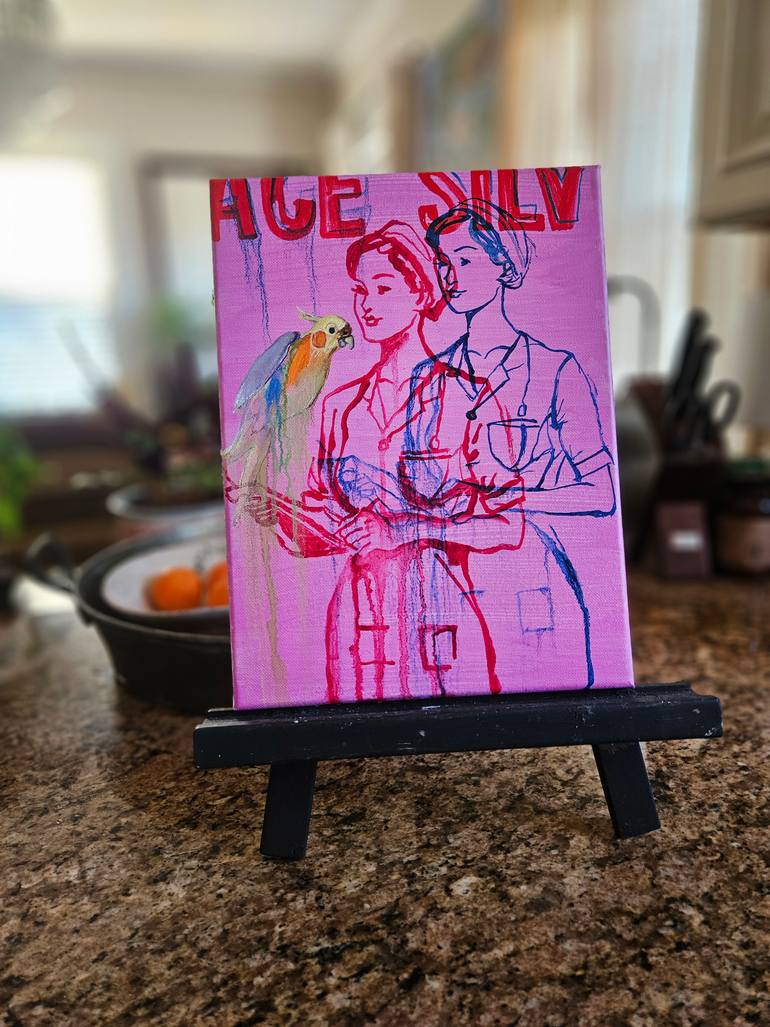 Original Figurative Erotic Painting by Shelton Walsmith