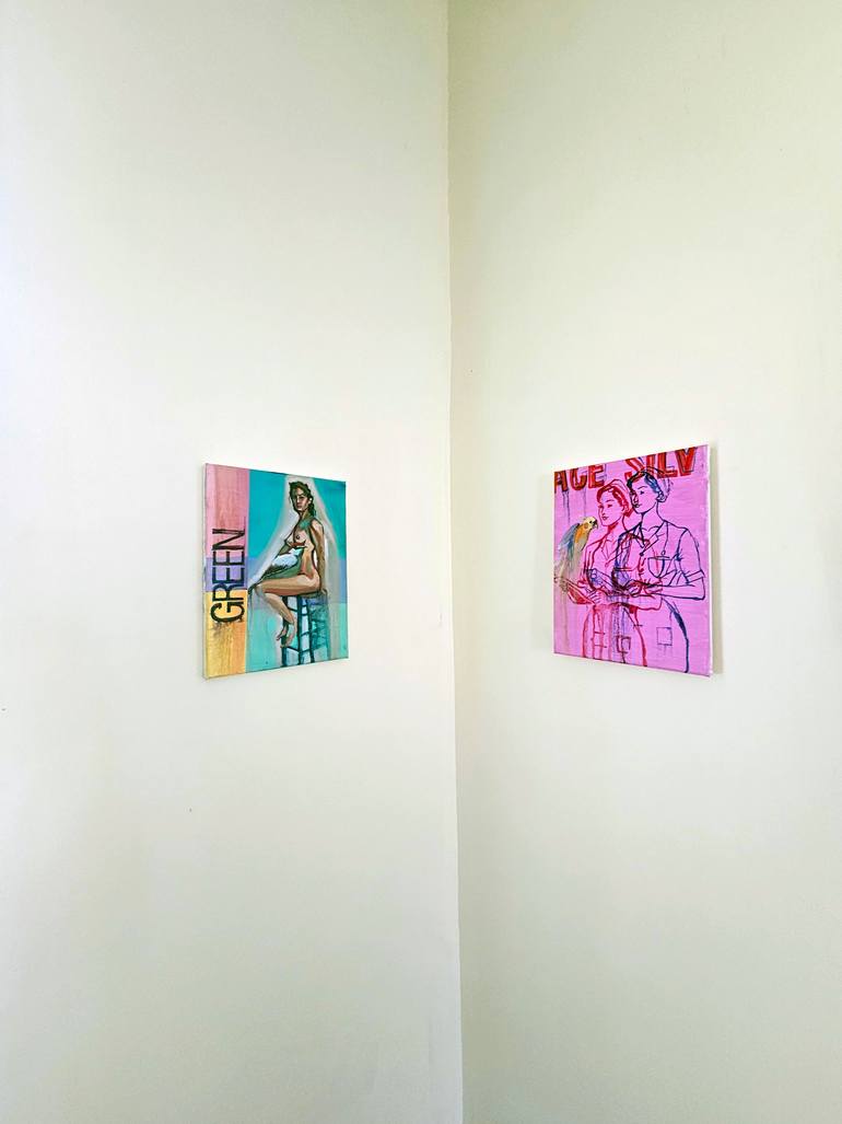 Original Figurative Erotic Painting by Shelton Walsmith