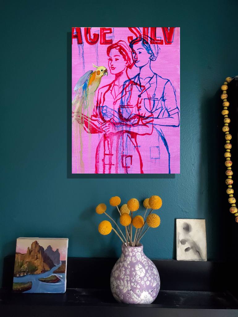 Original Figurative Erotic Painting by Shelton Walsmith