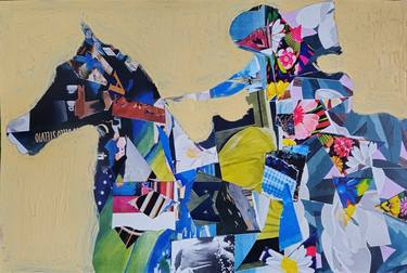 Original Contemporary Animal Collage by Shelton Walsmith