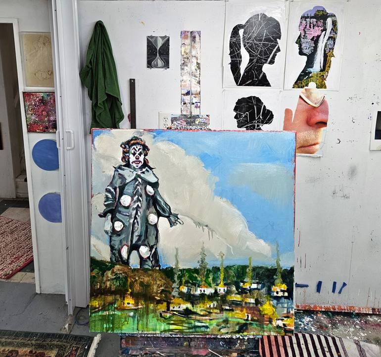 Original Symbolism Landscape Painting by Shelton Walsmith