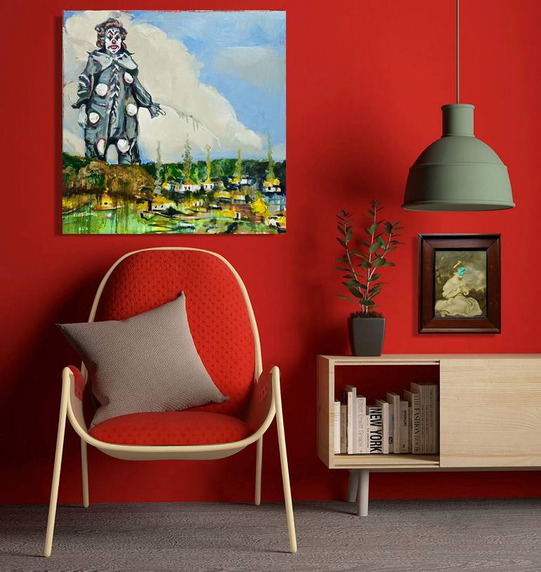 Original Symbolism Landscape Painting by Shelton Walsmith