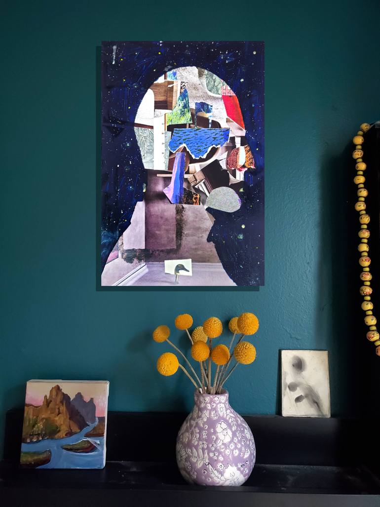 Original Surrealism Men Collage by Shelton Walsmith