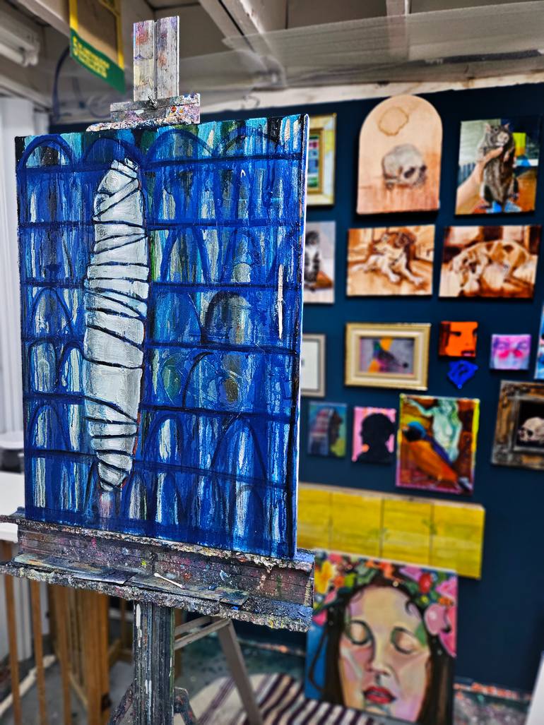 Original Geometric Abstract Painting by Shelton Walsmith