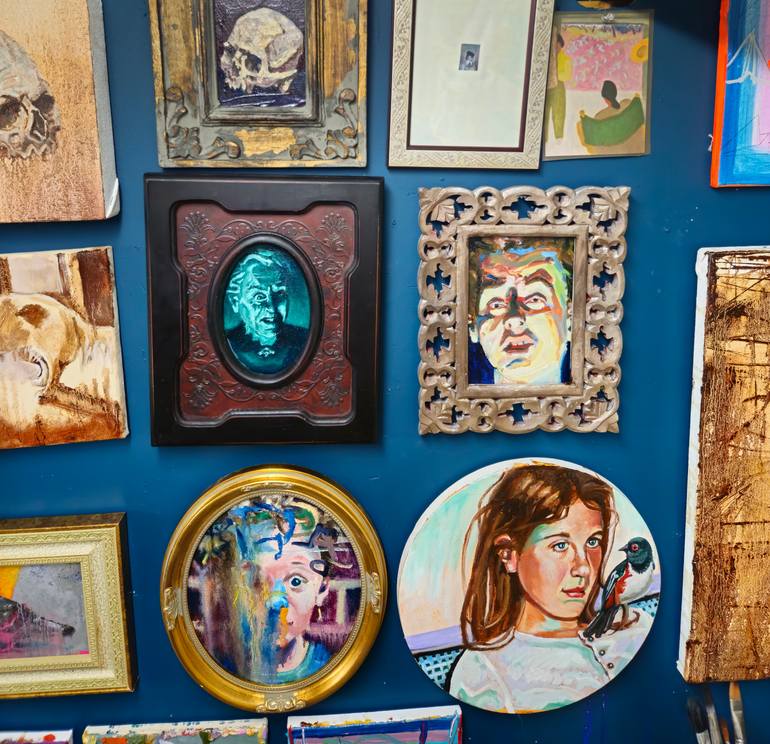 Original Expressionism People Painting by Shelton Walsmith