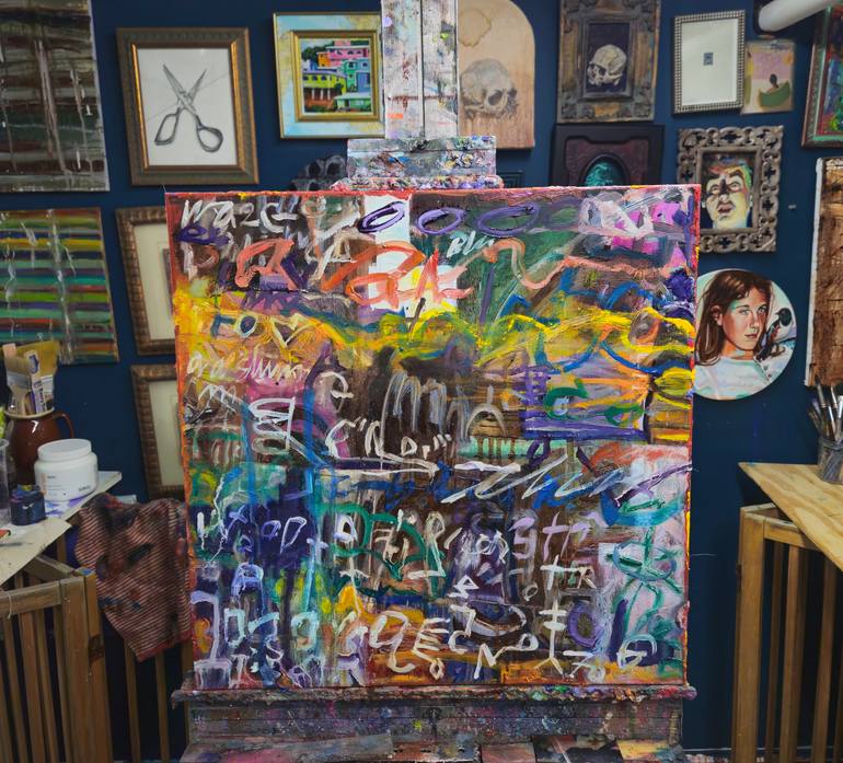 Original Abstract Painting by Shelton Walsmith