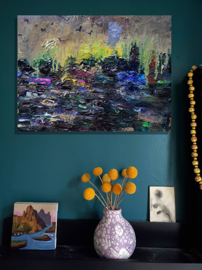 Original Expressionism Landscape Painting by Shelton Walsmith